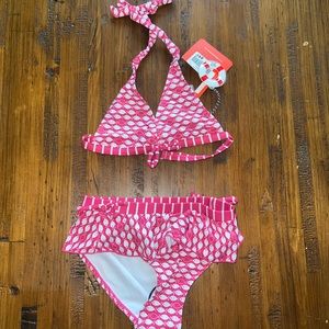 Deux Par Deux Fuchsia Fishes Bikini